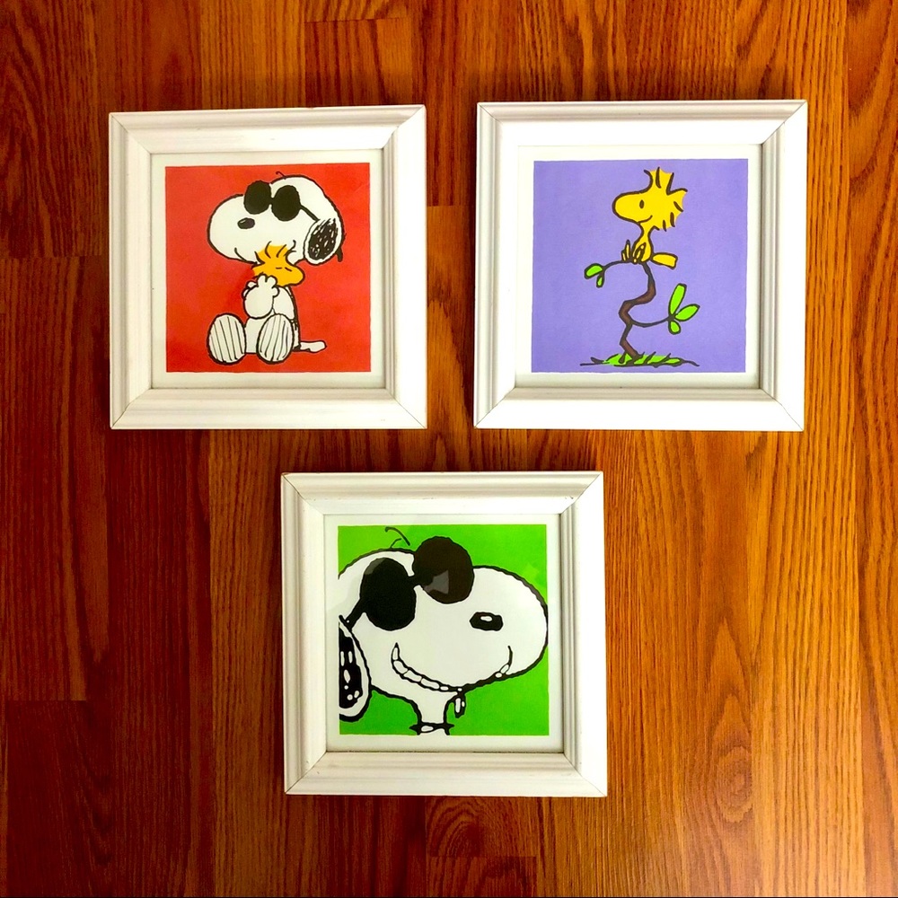 Snoopy and Woodstock Peanuts Print Set